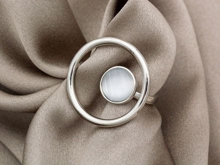 Кольцо Сфера (кошачий глаз)