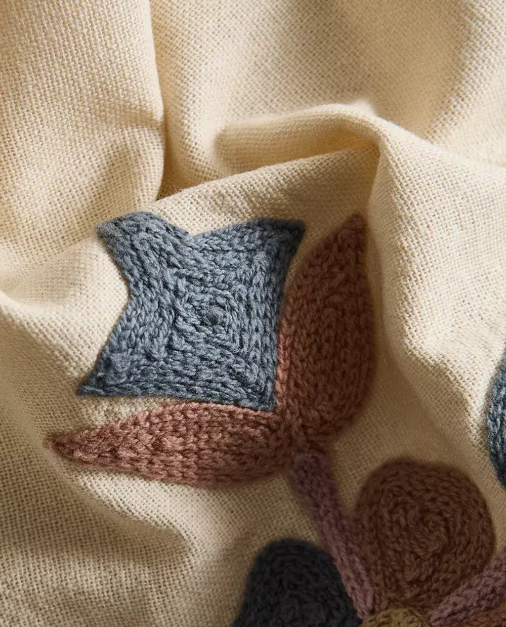 ZARA HOME САЛФЕТКИ ИЗ ХЛОПКА С ВЫШИВКОЙ (НАБОР ИЗ 2 ШТ.), РОЗОВЫЙ