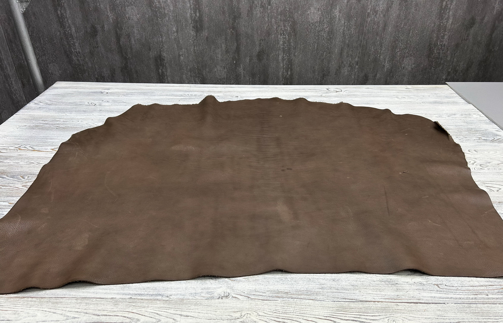 Шкура натуральной кожи из Италии Гуиба цв. Бежевый / Guiba Grain Taupe, толщ 2,0-2,2 мм