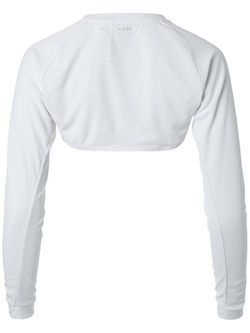 Женская теннисная футболка (Дл. Рукава) Adidas W Tennis Shrug HEAT.RDY - white/copper metalic