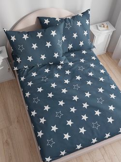 Постельное белье полисатин Simple House "Steloj" 1,5-сп Наволочка 50х70 см 1 шт Простынь 150x215 см Пододеяльник 145x215 см