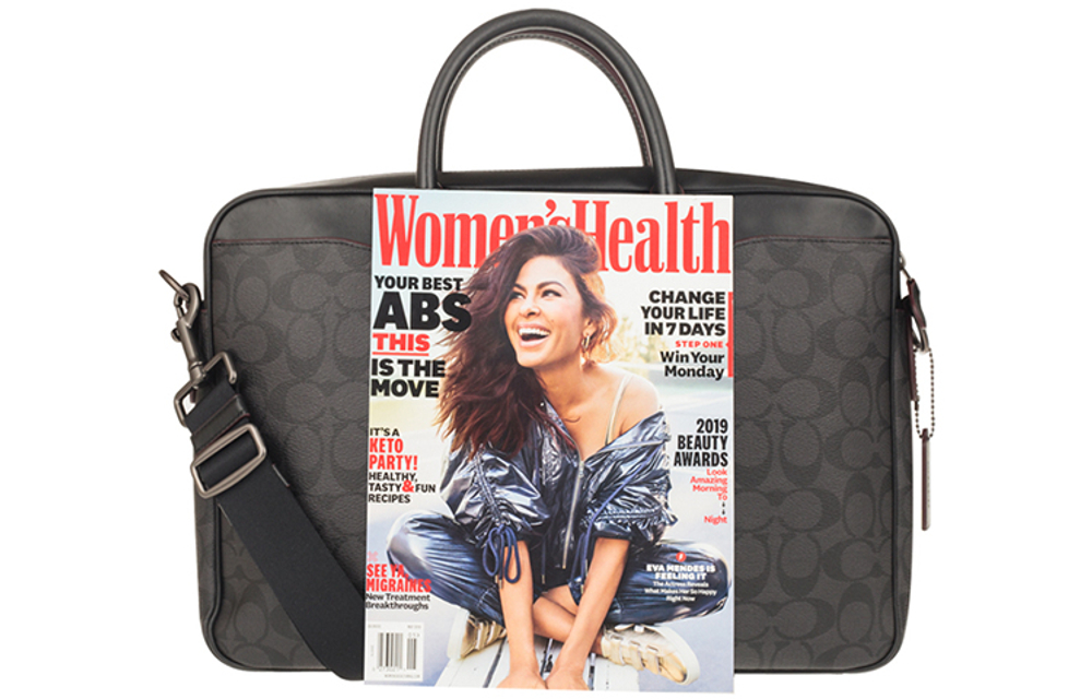 COACH Beckett Leather Laptop Bag, Briefcase, Shoulder Bag, Crossbody Bag, Handbag Large Men"s Black