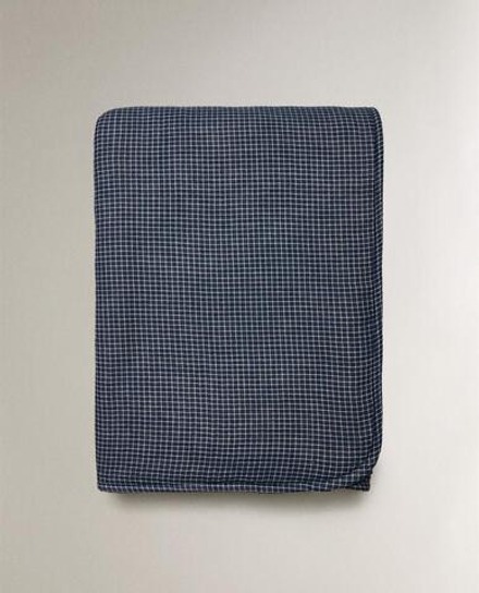 ZARA HOME ДЕТСКИЙ МУСЛИНОВЫЙ ПЛЕД, СИНИЙ