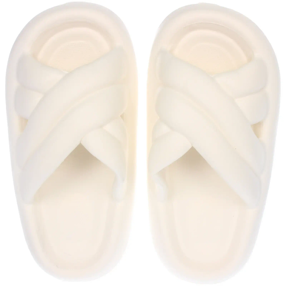 Шлепанцы женские «GRACE», цвет белый, р-р 36-37