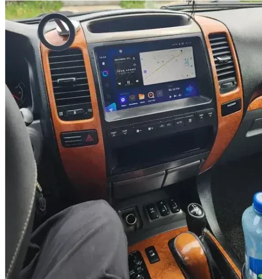 Магнитола для Lexus GX470 J120, Toyota Land Cruiser Prado 120 (климат на ШГУ, рамка тип 1) - Teyes CC3-2K на Android 10, 2K QLED, ТОП процессор, CarPlay, 4G SIM-слот