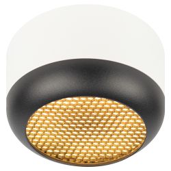 Светильник настенно-потолочный спот ЭРА OL56 WH/BK под лампу GX53 белый/черный IP20