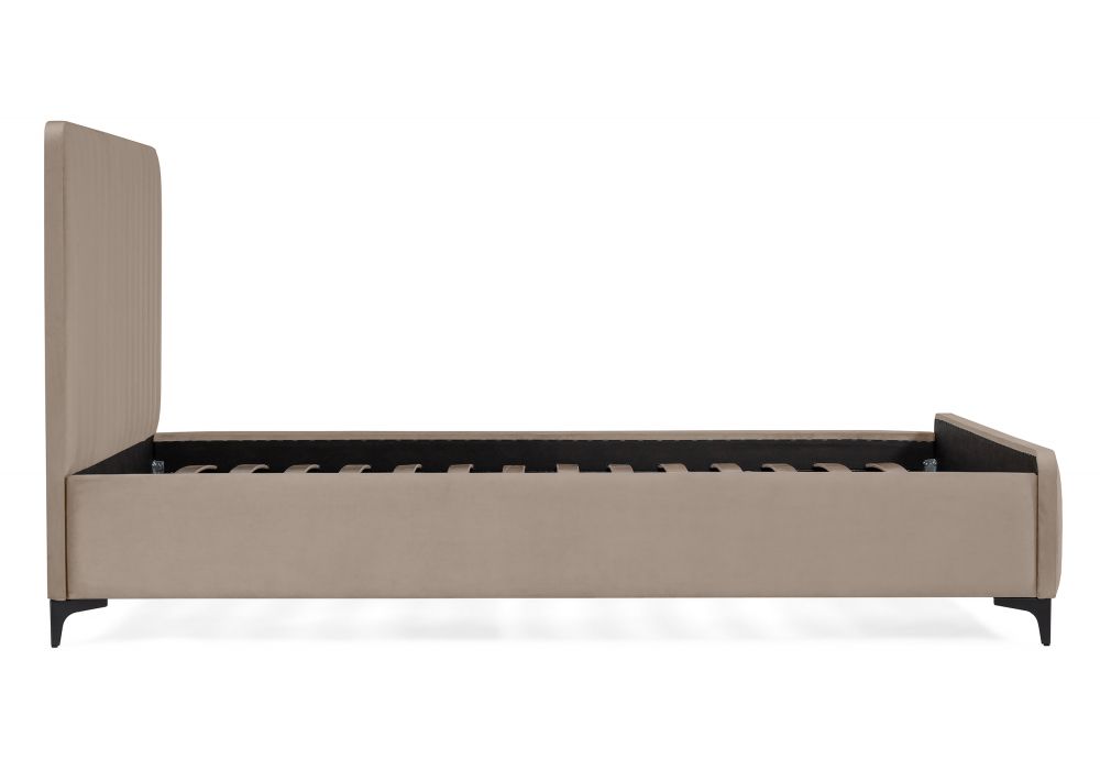 Двуспальная кровать Амелия 160х200 без ПМ бежевая