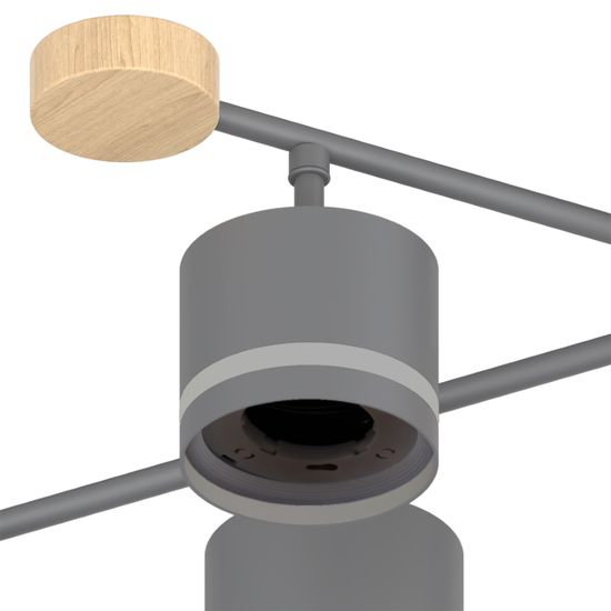 78730-0.3-06 GX53 GREY+WOOD светильник потолочный