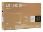 ТЕЛЕВИЗОР LG 43UQ75001LG Ultra HD (4K) LED, МЕТАЛЛИЧЕСКИЙ СЕРЫЙ