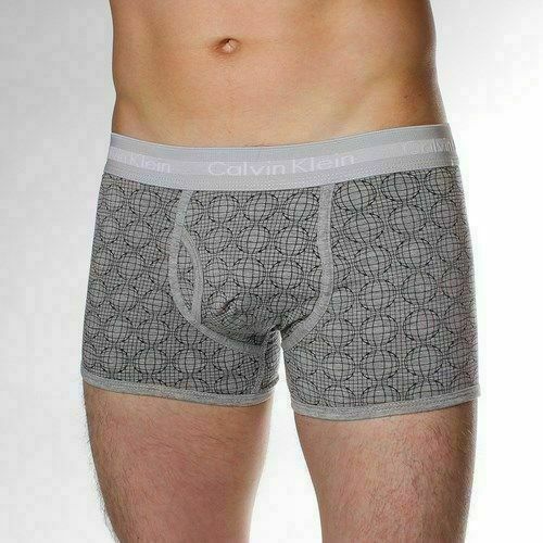 Мужские трусы боксеры серые Calvin Klein 365 print GREY SPHERE CK02174