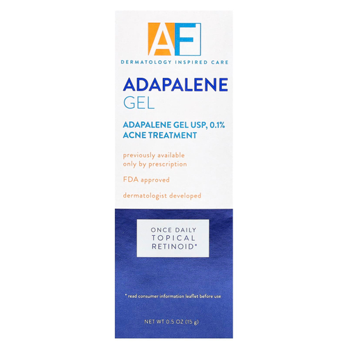 ACNE FREE, Гель адапален USP, 0,1%, средство от акне, 15 г (0,5 унции)