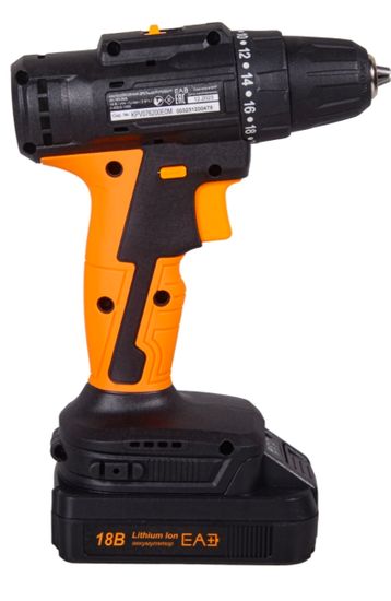 Аккумуляторная дрель-шуруповерт "ВИХРЬ" ДА-18Л-2К/Б