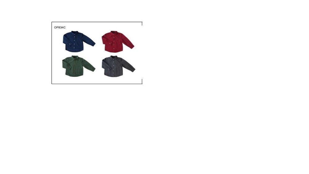 Рубашка для мальчиков ОР834С 92р темно-серый