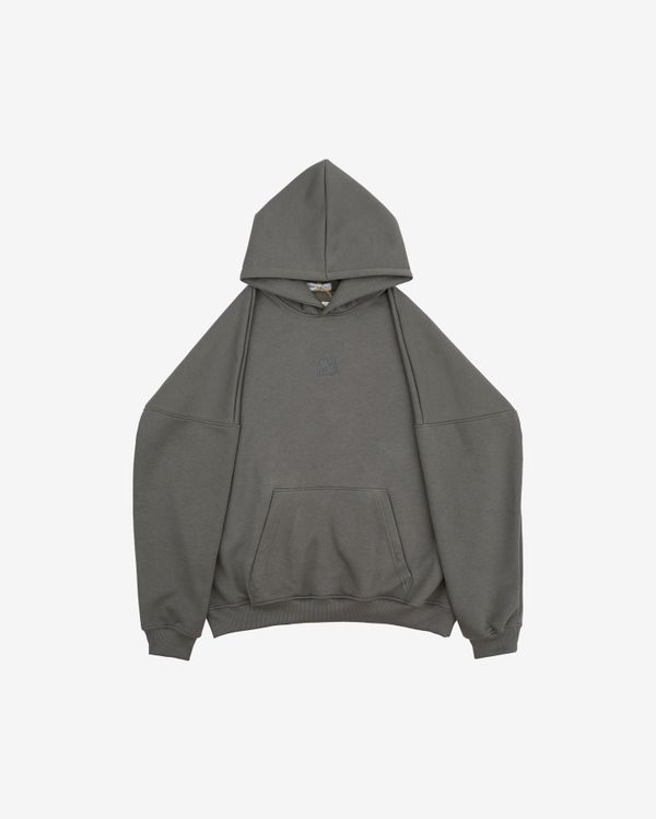 Худи "MULTICOLOR" Начес Оловянный - фото 1