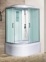 Душевая кабина RIVER  DESNA XL 120/90/44 MT R 120х90 см,  матовое стекло, поддон высокий, крыша, правосторонняя, увеличенная высота