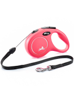 Поводок-рулетка Flexi New Classic S. Трос 8 м. для собак до 12 кг. Красный