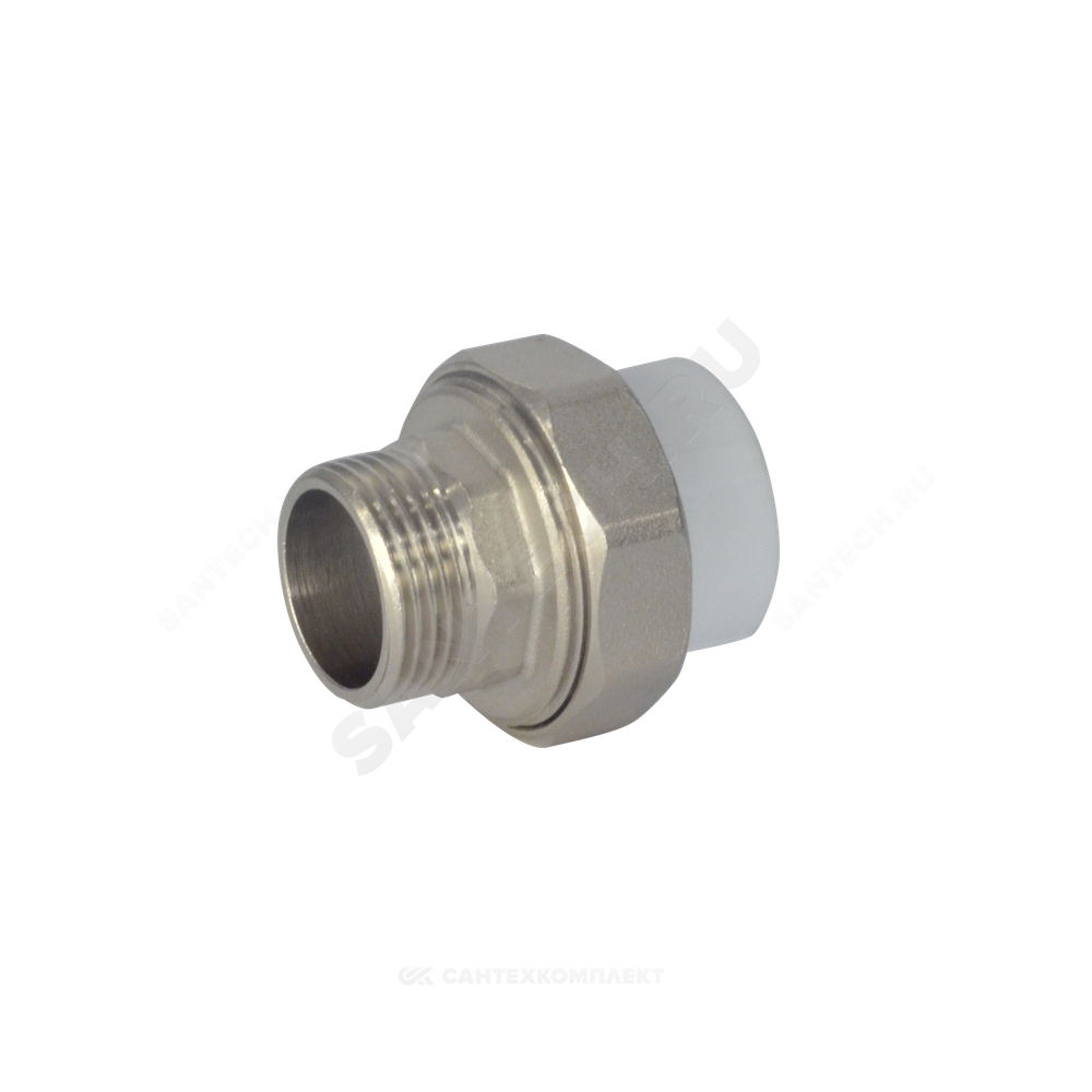 Муфта PP-R комбинированная разъемная белая Дн 32х3/4" НР VALFEX 10156220