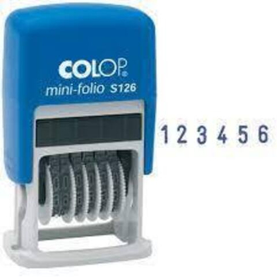 Нумератор-мини 6-разрядный COLOP шрифт3,8мм S126 BL