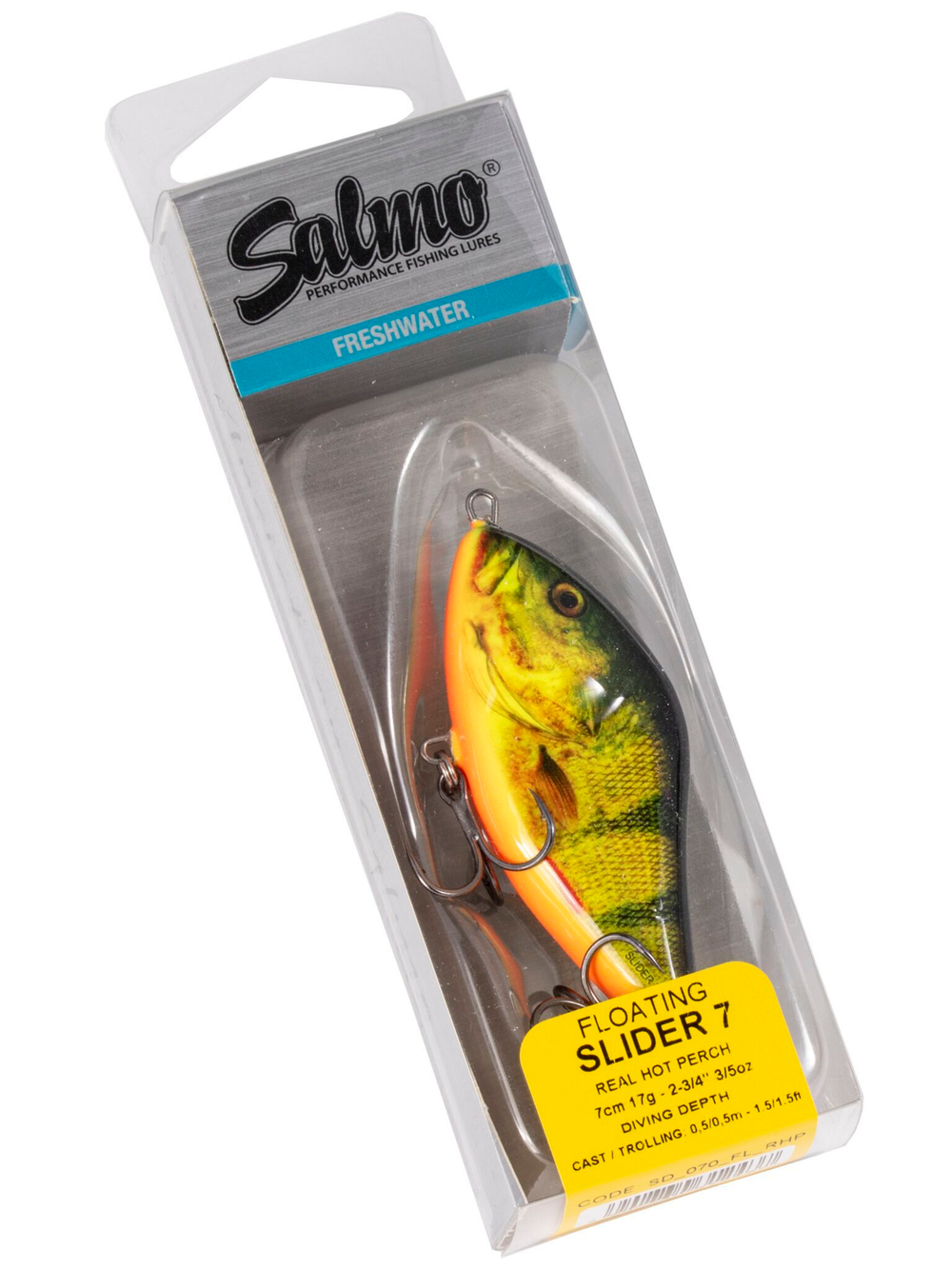 Воблер плавающий джеркбейт Salmo Slider 7 см, цвет RHP