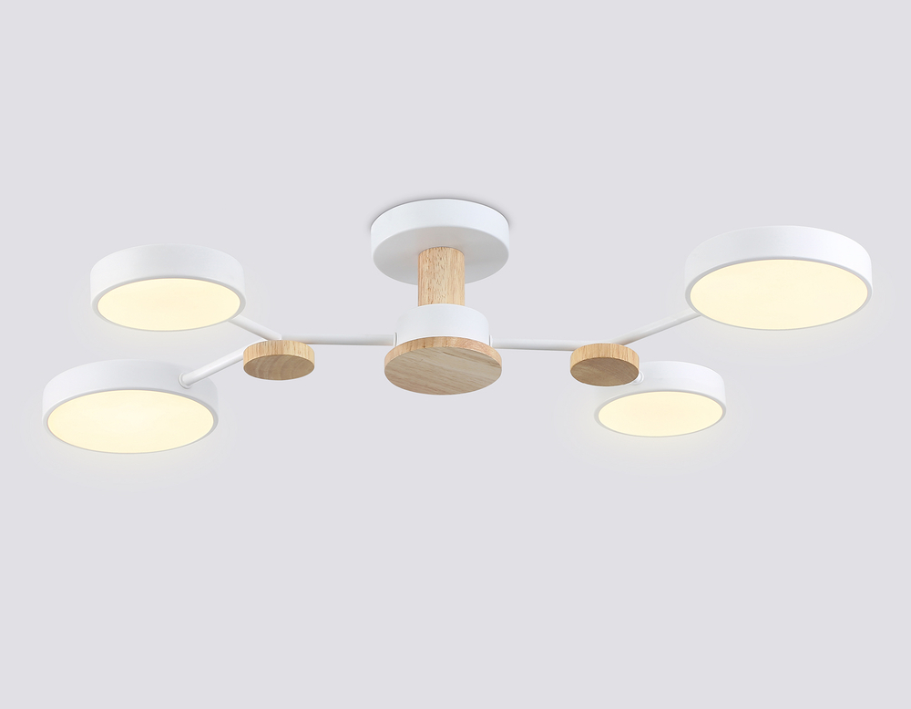 FL4858/4 WH/WD белый/дерево 60W 3000-6000K 700*400*120 (без ПДУ)