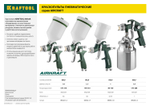 KRAFTOOL AirKraft, HVLP, 1.4мм, пневматический краскопульт с нижним бачком (06520-1.4)