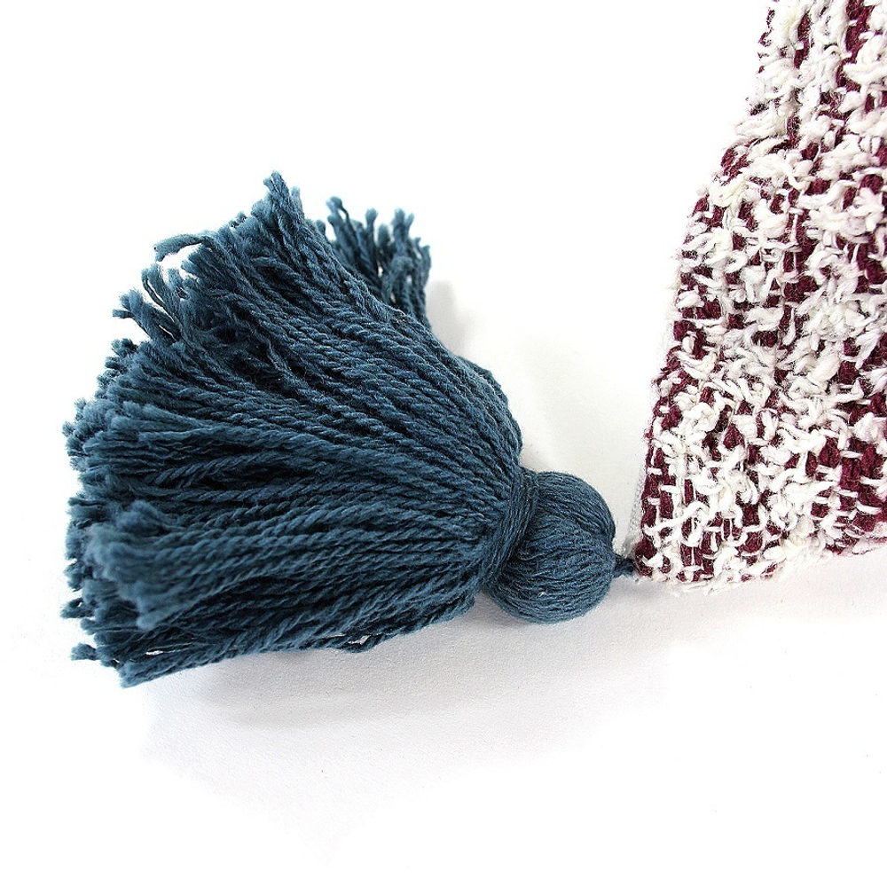 Подушка декоративная с помпонами и кисточками ethnic, 40х60 см