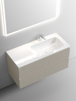 Тумба с раковиной Sancos Snob T 100 см SNT100RCE правая, beige soft