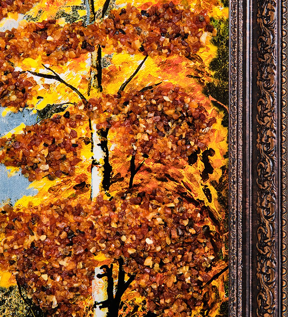 AMB-11/10 Картина «Красота природы» (с янтарной крошкой) 80х50см