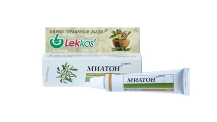 Крем-бальзам для ног Миатон против утомляемости, отёчности,  болей и судорогах в ногах с экстрактом омелы белой 15 г