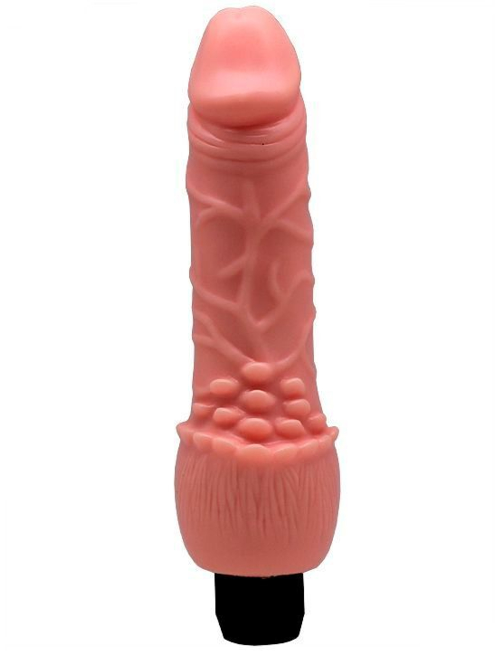 Телесный вибратор с усиками - 19 см. (Цвет: телесный)