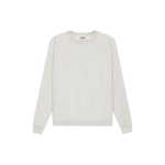 Толстовка Fear of God Essentials SS21 Pullover Crewneck Light Heather Oatmeal Logo, FOG-SS21-594