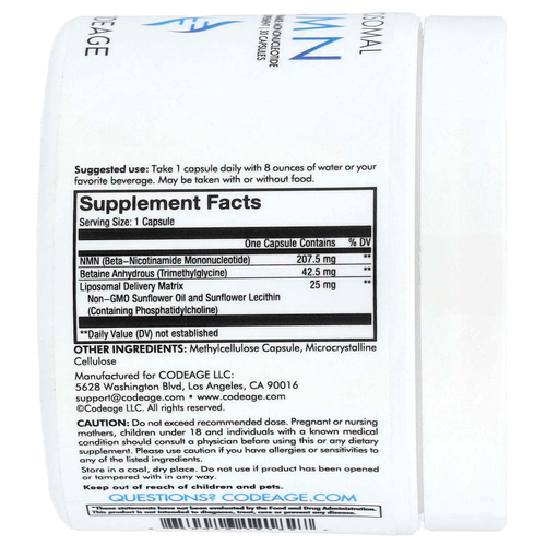 Codeage, Liposomal NMN, 30 Capsules