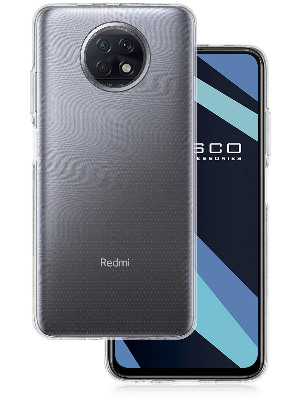 Чехол ROSCO для Xiaomi Redmi Note 9T оптом (арт. XM-RN9T-TPU-TRANSPARENT)