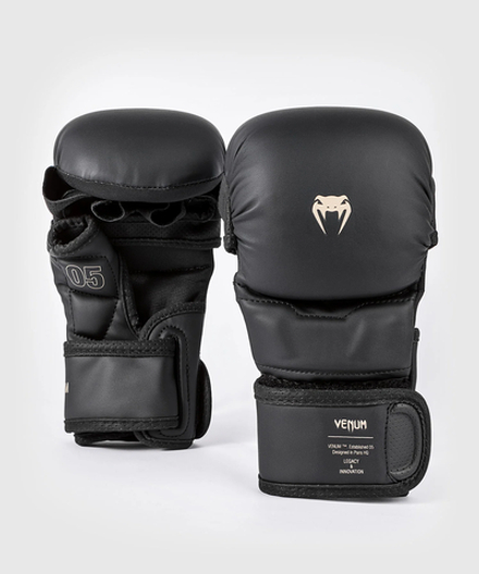 Перчатки ММА Venum Impact Evo Black/Beige