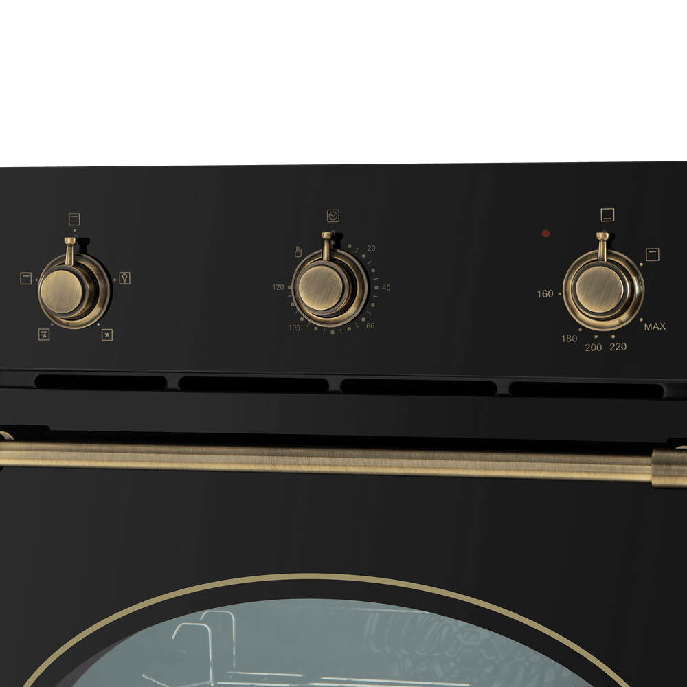 Шкаф духовой газовый с электрическим грилем MAUNFELD EOGC604RBG.MT