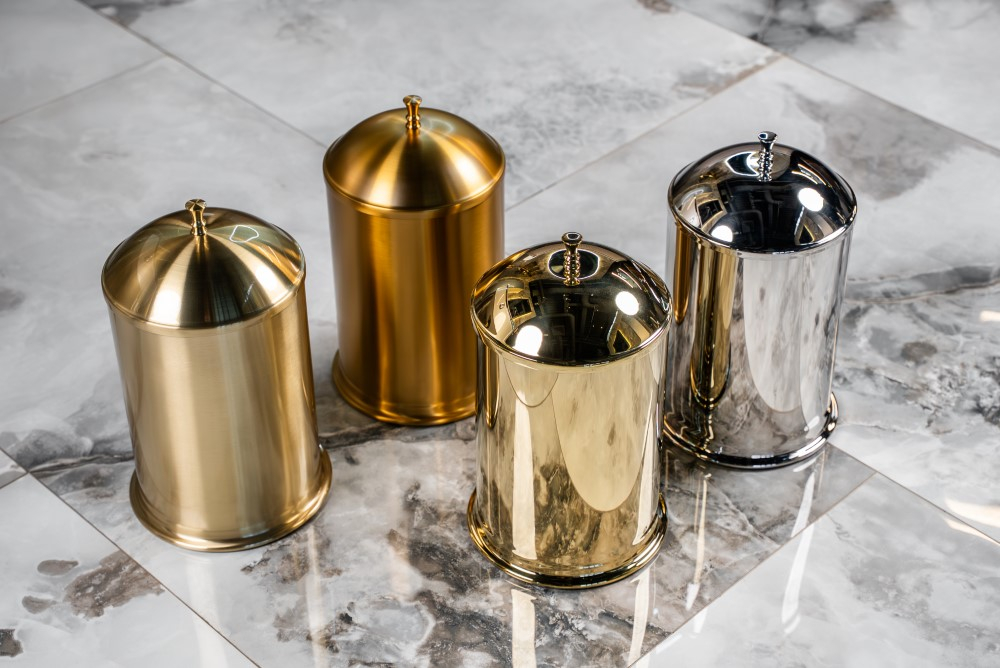 Ведро для мусора, классика Chrome