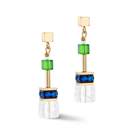 Серьги Coeur de Lion Multicolour Gold 3018/21-1516