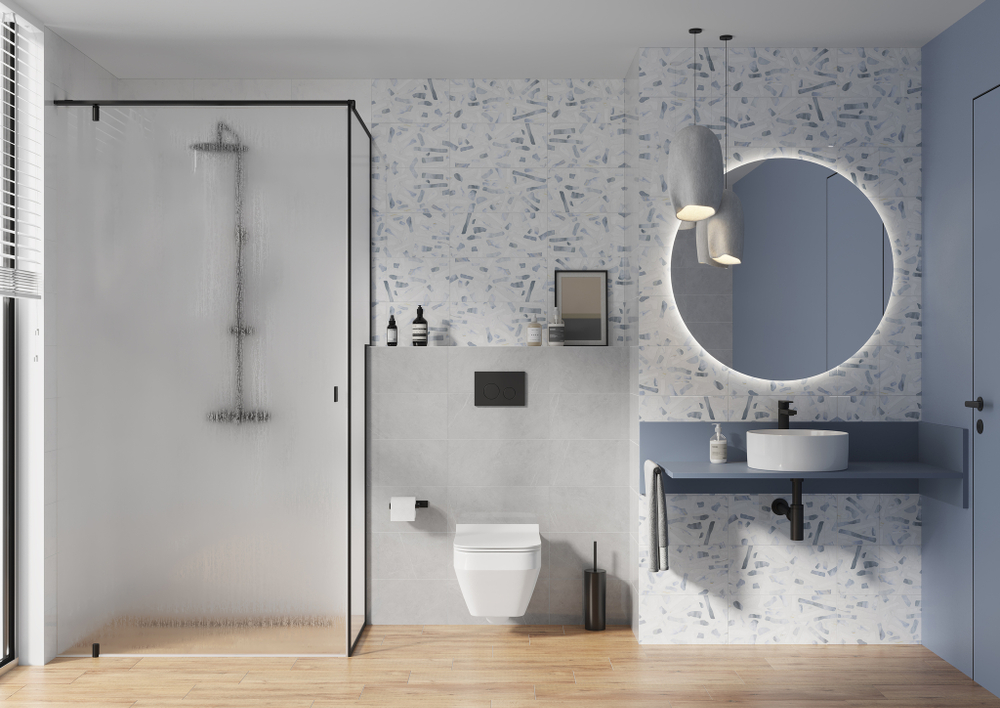 Плитка настенная Cersanit Mare 17067 20x44 см 1.056 м² глянцевая цвет серый