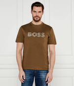 Футболка Te_logotexture BOSS ORANGE - хаки(50534923)