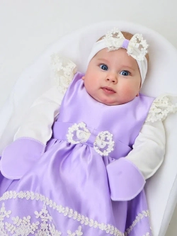 платье для новорожденной на выписку