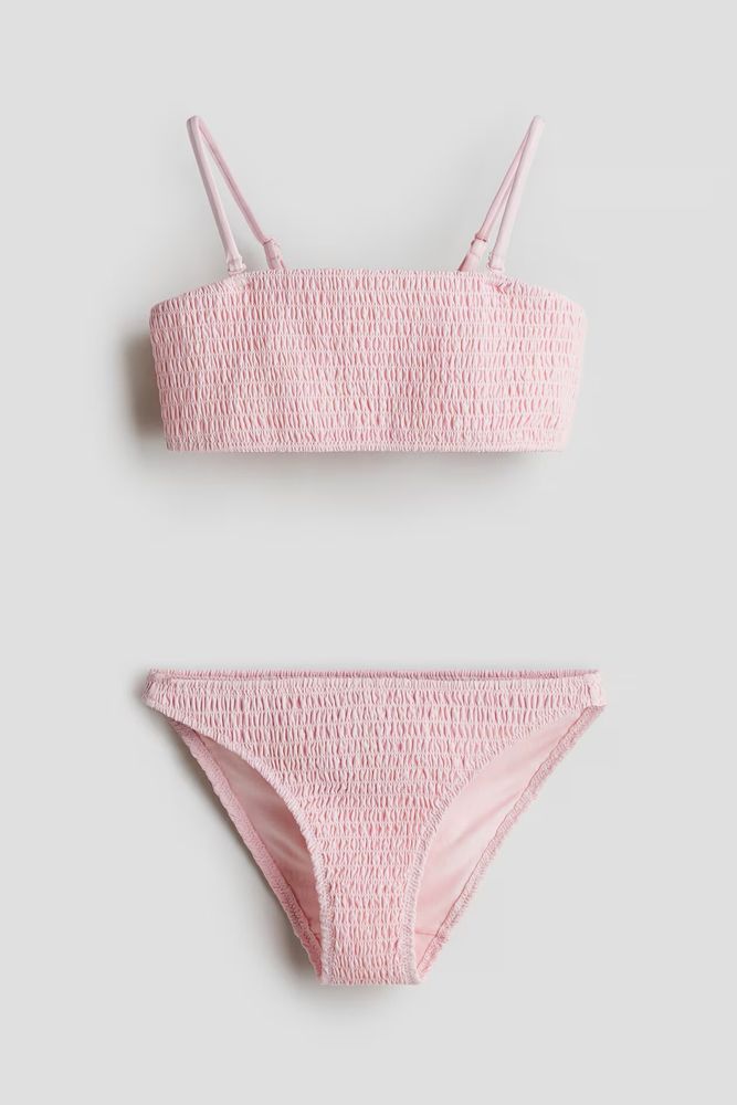 H&amp;M КУПАЛЬНИК С РЕЛЬЕФНЫМИ ДЕТАЛЯМИ, СВЕТЛО-РОЗОВЫЙ