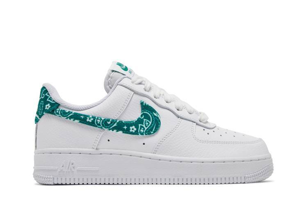 Кроссовки Nike Air Force 1 '07 Essential "Green Paisley" (Женская размерная сетка)