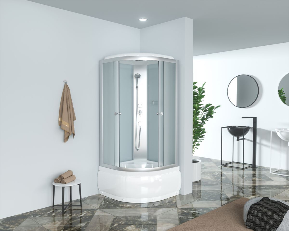 Душевая кабина ZILI DO S6020/80 МАРИАННА 800х800х2150 мм