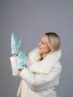 Варежки женские зимние непромокаемые болоньевые