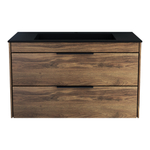 База под раковину Chiara 2D 800 подвесная, 2 выкатных ящика soft-close, С.Oak