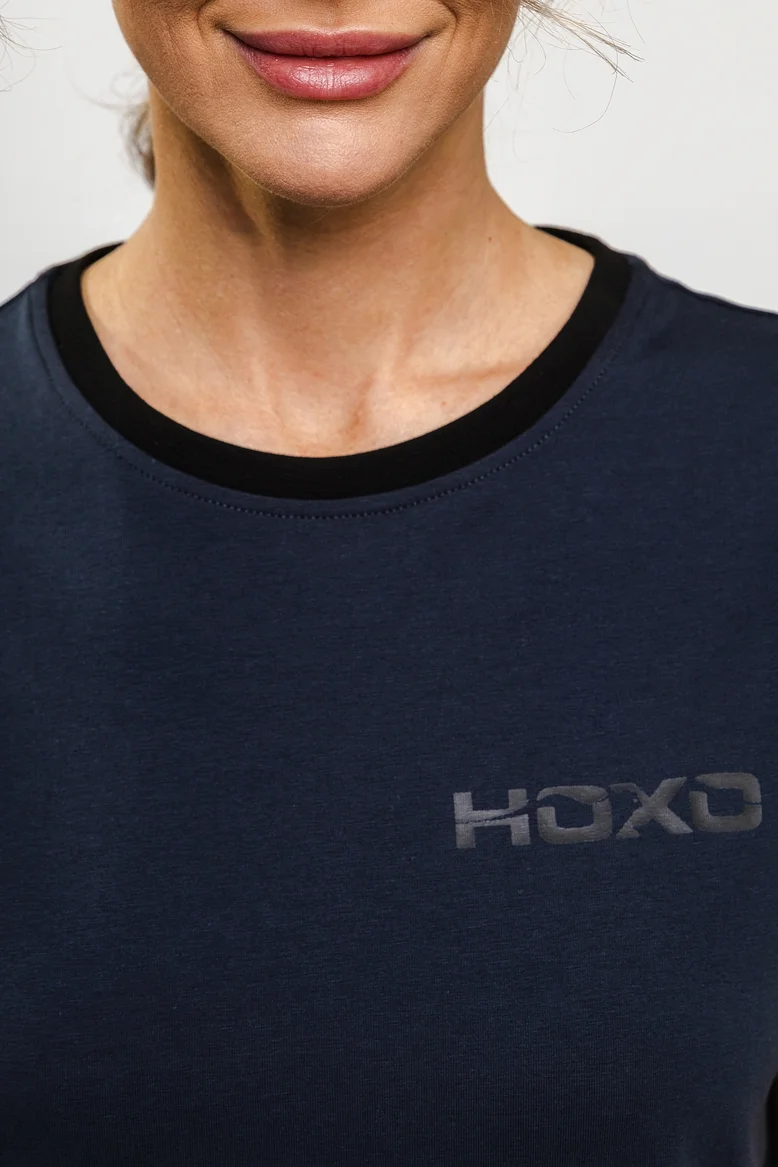 Футболка "НОХО" женская, цвет "Полярная ночь"