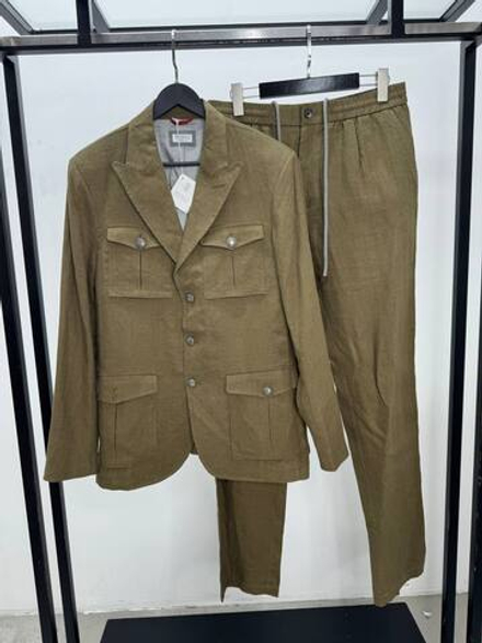 Льняной костюм Brunello Cucinelli
