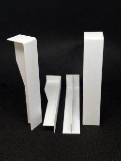 Соединитель для плинтуса 60x15 мм, стык пластиковый - 4 шт.