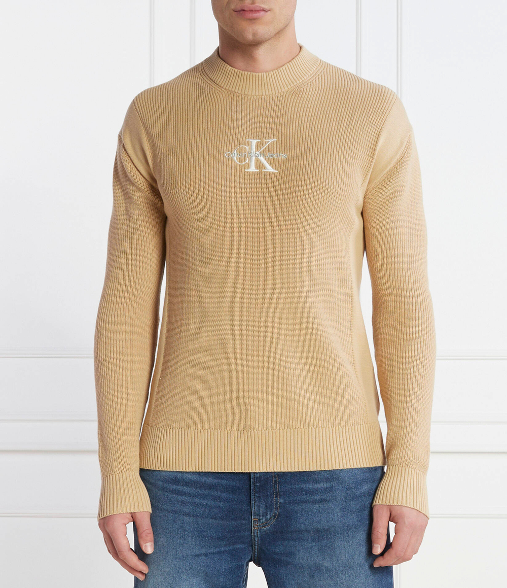 Свитер CALVIN KLEIN JEANS - бежевый(J30J324599)