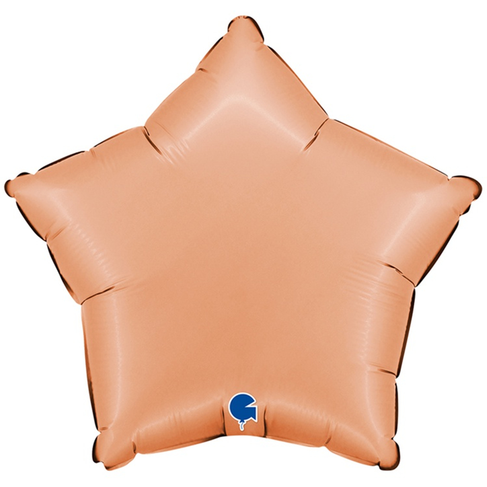 Шар фольгированный Звезда 46 см (Коралловый)